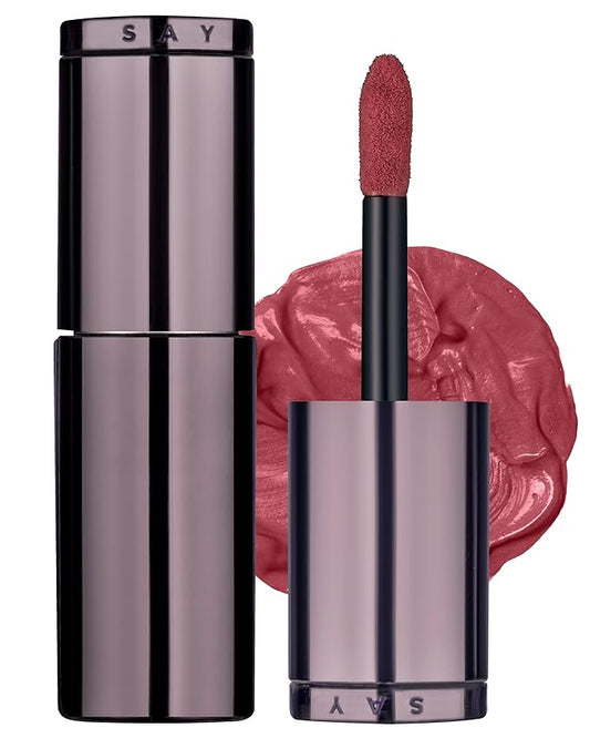 HEVVYMAKEUP Blurring Effect Lip Tint(Moody) - Airy Velvet Matte Lips - Vegan, Longwear, Vibrant, Buildable Creamy Soft Texture - Korean Lip Makeup, Sweet Rosy, 0.13 fl.oz.