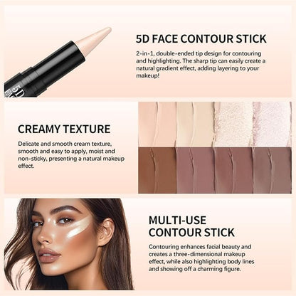 MAEPEOR Face Makeup Kit 5D Perfect Face Full Kit Contour Lipliner and Eyeliner Longlasting and Waterproof Face Makeup Set For Girls Women (Set 02)
