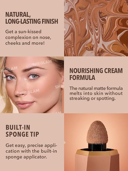 SHEGLAM Sun Beam Matte Liquid Bronzer-Umber