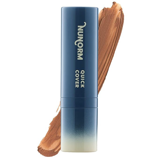 Quick Cover Stick | Lightweight Foundation + Concealer For Men's Skin | Face + Body | 17 Shades | Instantly Covers Blemishes | Natural Matte Finish | Cruelty-Free+Vegan | Portable(Cherrywood)