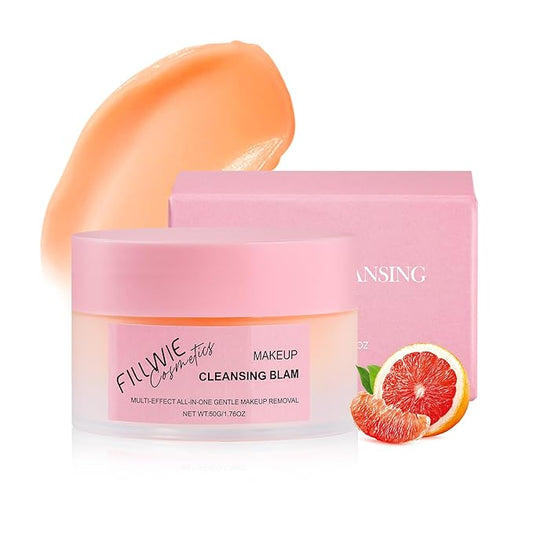 Makeup Remover Balm – Deep Cleanser for Heavy Makeup, Gentle Melting Water-Soluble Formula with Grapefruit Extract, for Festival, Carnival, Halloween Party Looks, Travel-Friendly(50G/1.76OZ)