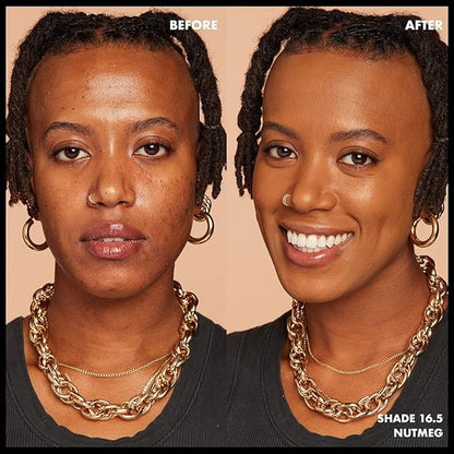 NYX PROFESSIONAL MAKEUP Can't Stop Won't Stop Foundation, 24h Full Coverage Matte Finish - Nutmeg