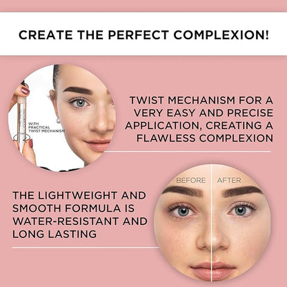 ARTDECO Perfect Teint Concealer - Olive N°07 - Light-Reflecting Concealer with Brush Applicator - No Signs of Tiredness - Medium Coverage - Water-Resistant - Long Lasting - Makeup - 0.07 Fl Oz
