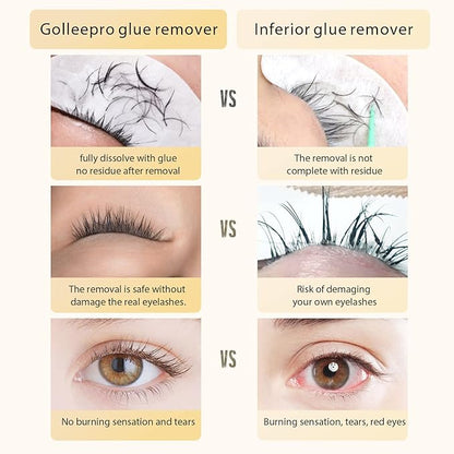 Eyelash Extension Remover 15g - 1Min Fast Dissolve No Damage to Natural Lash - Professional Adhesive Remover Supplies (Original)