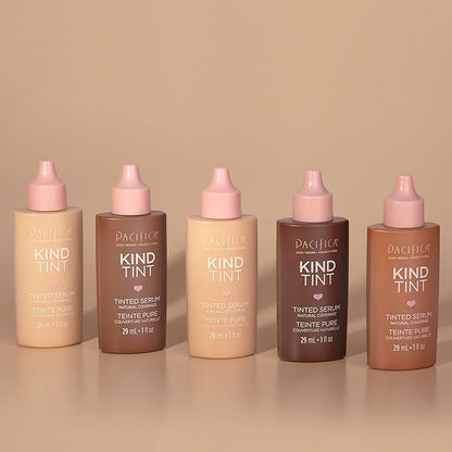 Pacifica Tinted Moisturizer – Kind Tint Serum, Lightweight Hydrating Foundation with Vegan Collagen & Hyaluronic Acid for Dewy Glow, Buildable Coverage, Vegan, 1 fl oz (Shade 22)