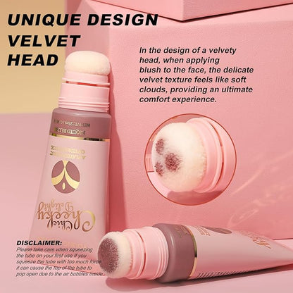 Liquid Blush, Cream Blush for Cheeks, Matte Natural Blush, Lightweight, long-lasting, highly pigmented formula blushes for women. (#06 shimmer, 25ml)