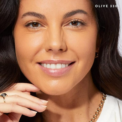 LAURA GELLER NEW YORK Timeless Skin Cream Compact Foundation, Medium to Full Coverage, Olive 330