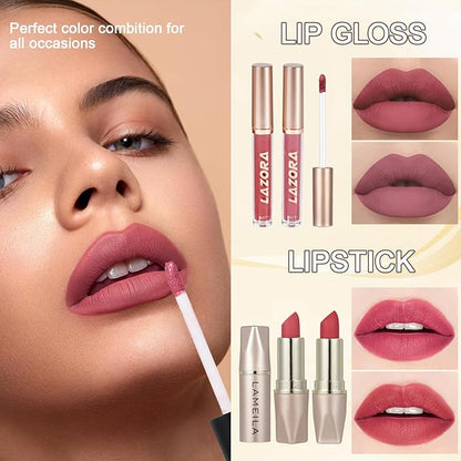All in One Makeup Kit for Women Full Kit Makeup Gift Set for Women & Girls Makeup Sets for Teens Girls 18Color Eyeshadow Palette Lipstick Eyebrow Pencil Makeup Set for Teens