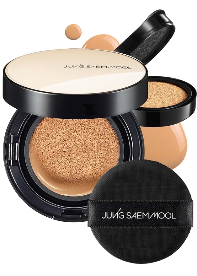 [JUNGSAEMMOOL OFFICIAL] Essential Skin Nuder Cushion (Bronze) | Refill Included | Natural Finish | Buildable Coverage | Makeup Artist Brand
