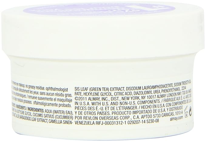 Almay Oil Free Eye Makeup Remover Pads, 15 Count in 1 box