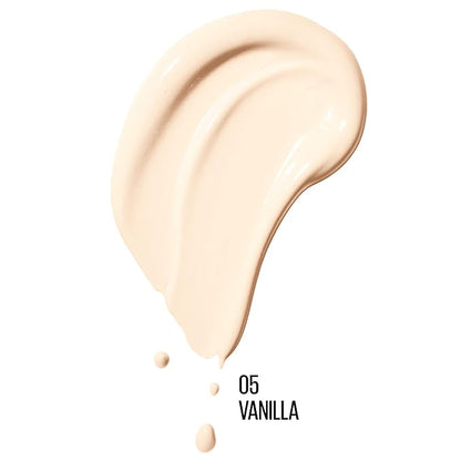 Maybelline Dream Radiant Liquid Medium Coverage Hydrating Makeup, Lightweight Liquid Foundation, Vanilla, 1 Fl; Oz