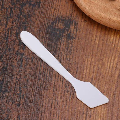 Healifty 100pcs Mini Makeup Cosmetic Spatulas Face Mask Scrapers for Women Comfortable Grip