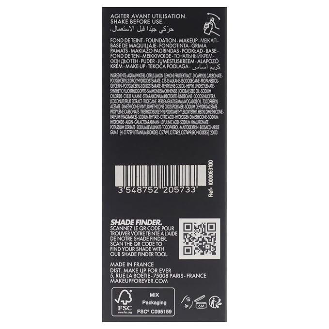 HD Skin Hydra Glow - 1Y00 Warm Shell by Make Up For Ever for Women - 1 oz Foundation