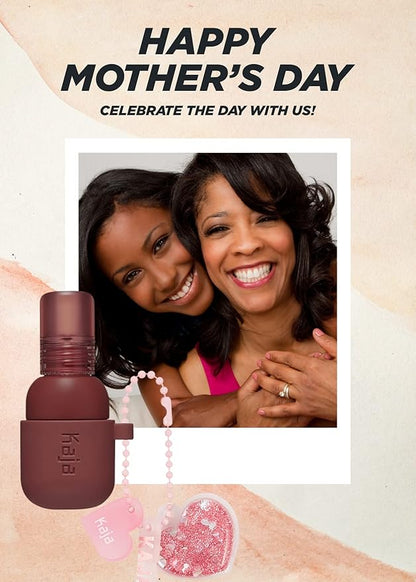 Kaja Lip & Blush - Jelly Charm 05 Peach Fizz | with Keychain, Triple Berry Complex, Lemon Fruit Extract & Olive Squalane, Hydrating, Long Lasting Tint, Lightweight, Creamy Cream Tinted Type, 0.17 Oz