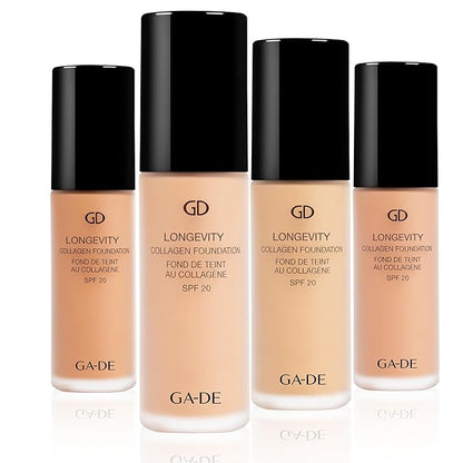 GA-DE Longevity Collagen Foundation 503 - SPF Face Makeup - Hydrates Skin and Improves Elasticity - Full Coverage and Matte Finish - 1 oz