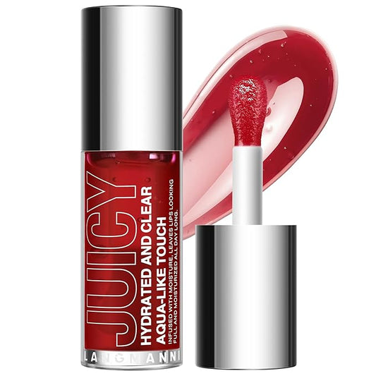 Jolilab Lip Oil, Hydrating Lip Glow Oil Plumping Glass Finish Moisturizing Lip Gloss Lip Tint Extract Lip Oil Tinted for Dry Lip and Lip Care