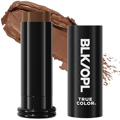 BLK/OPL Skin Perfecting Foundation Stick, SPF 15 Buildable & Blendable Face Foundation Makeup with Matte Finish - Full Coverage, Color Correcting & Sculpting - Hypoallergenic (Black Walnut)