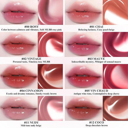 BBIA Glow Tint – Lip Plumping Volumizing Glossy & Glowy Lip Stain Naturally Moisturizing Comfortable Texture Lightweight Long-Lasting Vivid Color Non-Sticky Korean Makeup (17 AUTUMN, Pack of 1)