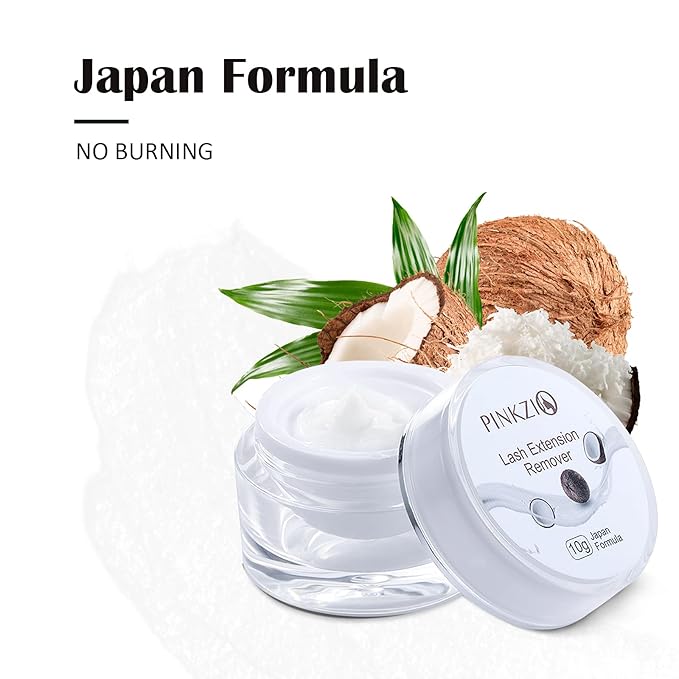 Eyelash Extension Remover Cream - 10ml Coconut Scent Eyelash Adhesive Remover, Lash Extension Glue Remover
