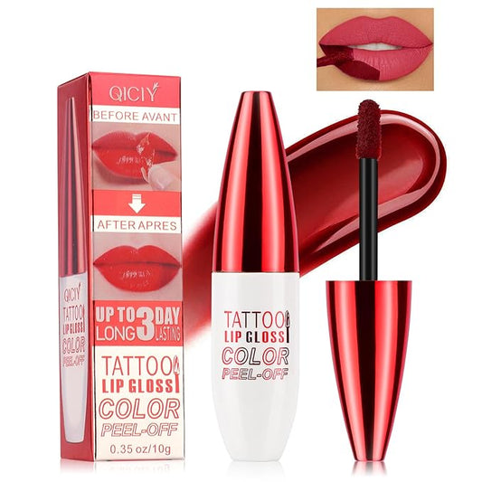 Peel Off Lip Stain, Lip Tint, Long Lasting, Waterproof, Transfer-Proof, Highly Pigmented Color #04Nude Pink