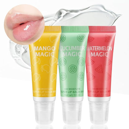 Boobeen Clear Lip Gloss Set, Fruity Lip Plumper Gloss And Lip Glow Oil, Non-Sticky And Long Lasting Lip Gloss For Women