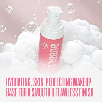 W7 Bubble Base Foaming Primer – Hydrating, Skin-Perfecting Makeup Base for a Smooth & Flawless Finish – Infused with Hyaluronic Acid & Aloe Vera to Nourish and Prime the Skin