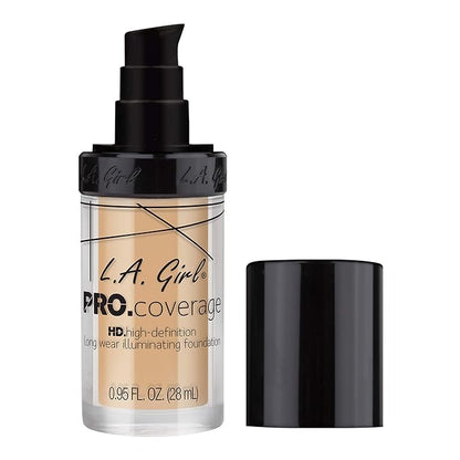 L.A. Girl Pro Coverage Liquid Foundation, Fair, 0.95 Fl Oz (Pack of 5)