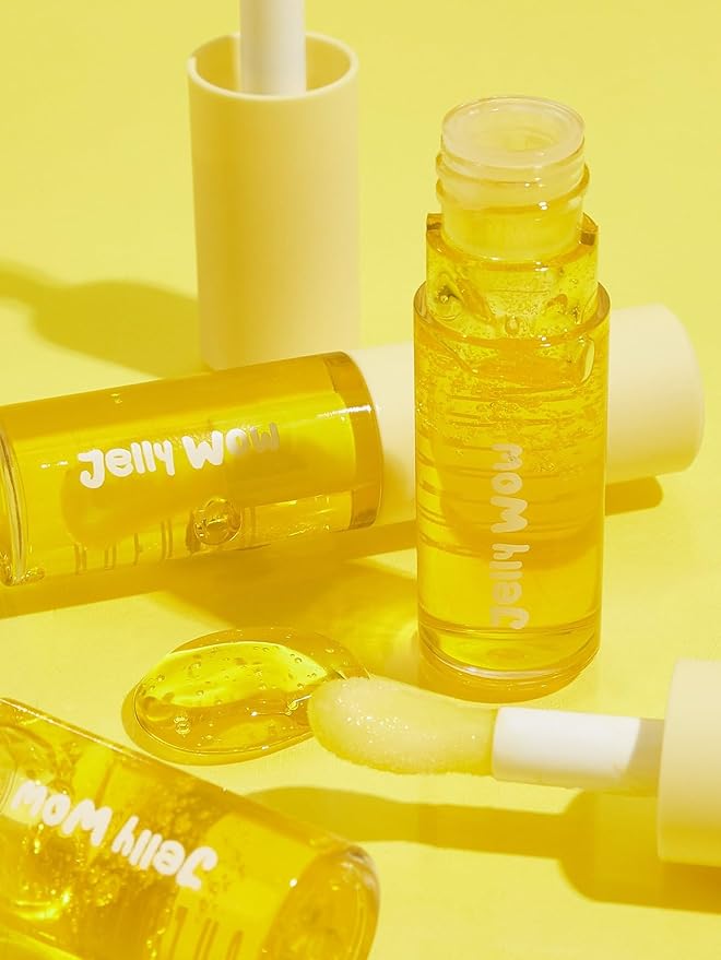 SHEGLAM Jelly Wow Hydrating Non-Sticky Lip Oil Moisturizing Plumping Lip Gloss - Grapefruit Glow