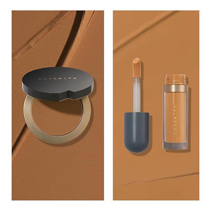 Cover FX Discoloration Kit: Total Coverage Cream Foundation - D3 + Skin Discovered Longwear Concealer, D2 - Full Coverage