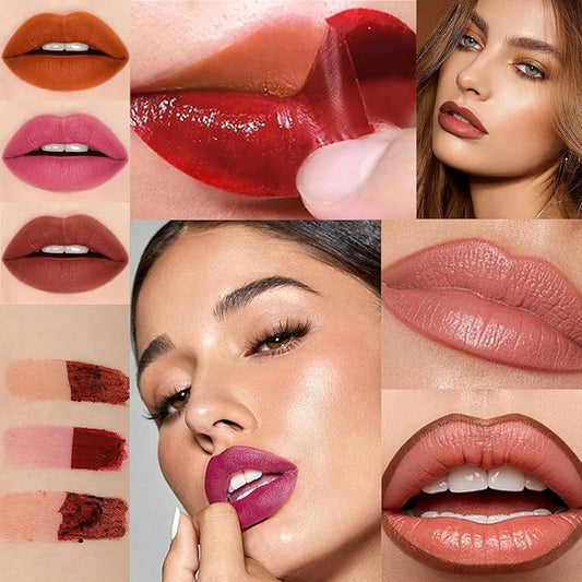 3PCS Lip Liner，Peel Off Lip Liner Tattoo, Peel Off Lip Stain, Long Lasting Lip Stain Peel Off, Infused with Hyaluronic Acid & Vitamin E, Makeup Gift for Women