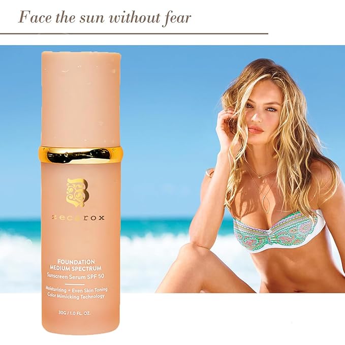 4 in 1 Foundation Liquid,4 in 1 Cosmetics Foundation Liquid with SPF 50,Medium Coverage,Longwearing & Waterproof, Hydrating Color Changing Spectrum Achieve Flawless Skin (1PCS)