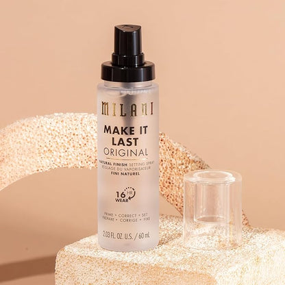 Milani Setting Spray + Primer, Make It Last Original - Natural Finish with Niacinamide for Hydration, Setting Spray for Makeup and Face Primer, 3-in-1 Prime + Hydrate + Set, 2.03 Fl. Oz - 2 Pack