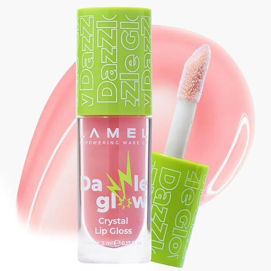 Dazzle Glow Crystal Clear Lip Gloss - Hydrating Lip Gloss - Non Sticky Lip Gloss - Colored Lip Gloss - Lip Gloss Color - Mini Lip Gloss - Moisturizing Lip Gloss - №402 Soulmate