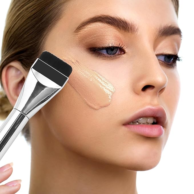 Boobeen Matte Liquid Foundation for Women, Long Lasting Full Coverage Foundation Makeup, Face Natural Finish with Makeup Brush