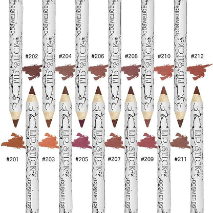 Matte Lip Liner Pencil, Professional Long Lasting Lip Liner Pencil Lip Liners, Pack of 12