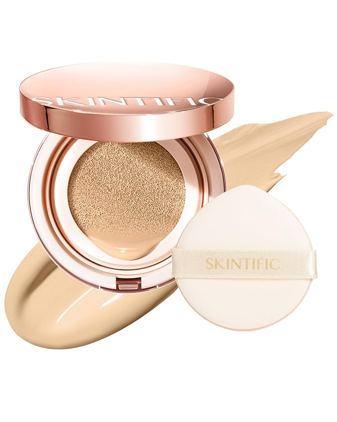 Cushion Foundation | Cover All Perfect Air Cushion | SPF 35 PA++++ | Oil-Control Waterproof Fondation Sweatproof Matte Finish Poreless Foundation Flawless BB Cream CC Makeup