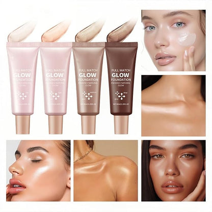 4 Colors Lightweight Smooth Hydrating Foundation Long-lasting Oil-Control and Natural Shiny Foundation (Color 01)