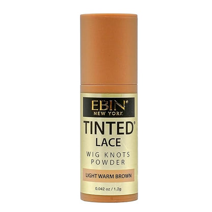 EBIN NEW YORK Tinted Lace Powder - Light Warm Brown, 1.2g | Long Lasting Formula Blends Seamlessly with Your Skin Tone