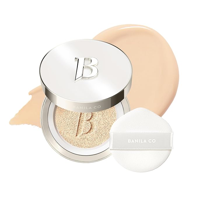 BANILA CO Covericious Ultimate Cover Cushion | Up to 100HR Long-Wear Foundation | 20 Shades for All Skin Tones | Matte & Lightweight Finish | Korean Cushion Foundation (14g / 0.49 oz), 21W IVORY