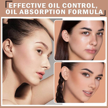 Mineral Sunscreen Setting Powder SPF 35 Mineral Brush Powder Sunscreen for Face Oil Control Matte Finish Long Lasting Lightweight Breathable for All Skin Tones & Types - 01 Translucent