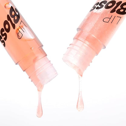 Pacifica Plumping Lip Gloss - Lip Bloss Tinted Lip Balm Treatment - Berry Flavored - Moisturizing, High-Shine, Long-Lasting Shine, Vegan & Cruelty-Free, 0.14 Fl Oz, Light Pink