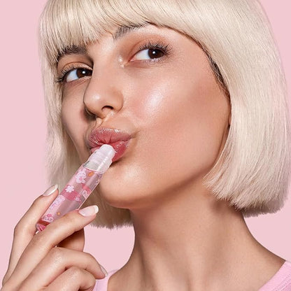6PCS Roll On Lip Gloss Set, Fruit Flavored Lip Gloss Set Glossy Lip Make-up for Kids and Teens, Non Toxic, Kid Friendly, Party Gift, Best Friends