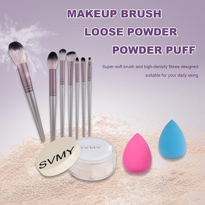 Women Full Kit Make up Kit Makeup Sets Women Includes Eyeshadow Palette Lip Gloss Liquid Lipstick Make up Sponge Brushes Eyebrow Concealer With Makeup Bag