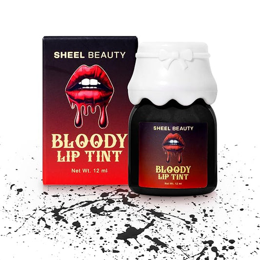 Bloody Lip Tint and Stain OG, Long Lasting and Waterproof (Coal Black, 12 ml)