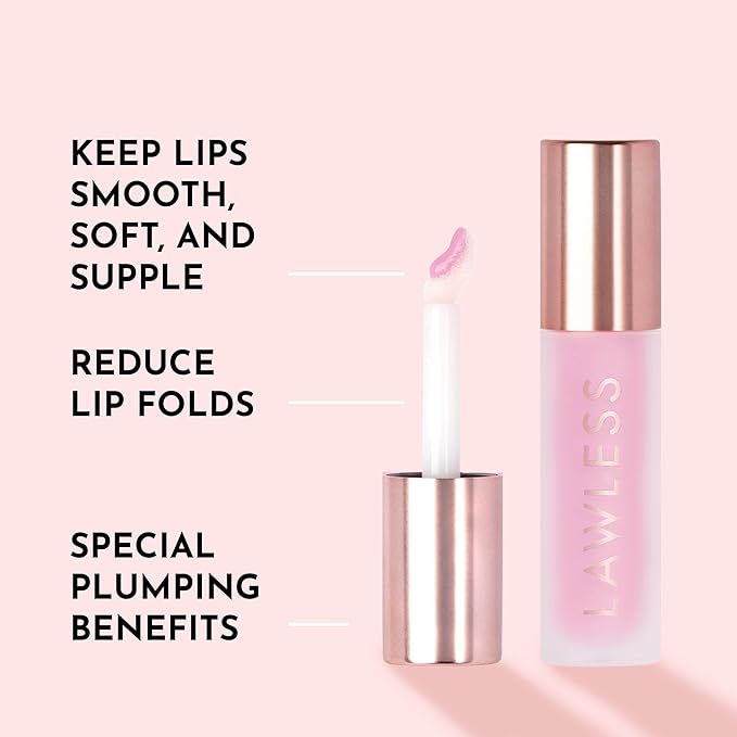 Forget The Filler Lip Plumping Line Smoothing Gloss - Strawberry Milkshake