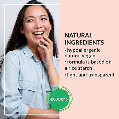 Rice Loose Powder Perfect For Oily And Combination Skin Hypoallergenic Delicate Transparent Light - Race Fixer - 15g