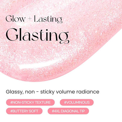 Peripera Ink Glasting Lip Gloss, Non-Sticky, Gloss Shine, 4XL Wand for Easy Application, Korean Lip Gloss, Fuller Looking Lips, Buttery Soft, Long Lasting Lip (P01 BE ON FIRE)