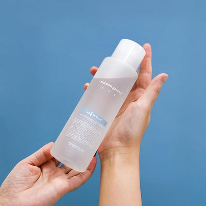 COMMON GROUND NUE Aqua Micellar Water Makeup Remover 3-in-1 Cleanser, Astringent, Makeup Remover, Non-Greasy, No-Rinse, Hydrating, Plant-Based, Organic Aloe Vera & Cucumber, 8.4 Fl Oz (Pack of 2)