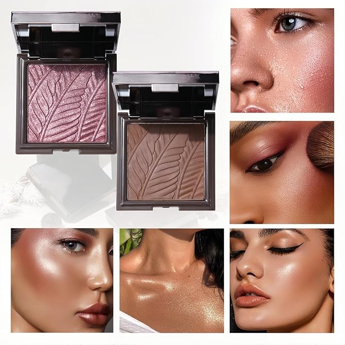 Face Sculpting Contour Palette 6 Colors Smooth Cream Matte Contour Pressed Powder Lightweight and Easy to Blend Contour Makeup (Color 06)