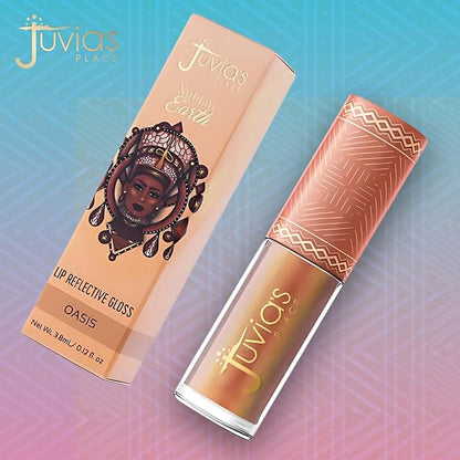 Juvia's Place Nubian Earth Glass Gloss Lip Gloss Oasis - Non-sticky Lip Makeup, Hydrating Lip Gloss, Tinted Lip Gloss, Shine & Glow Lip Makeup, Beauty & Personal Care Products for Lips